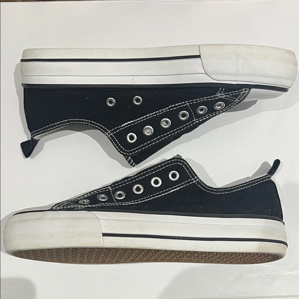 Classic Black Slip-On Sneakers